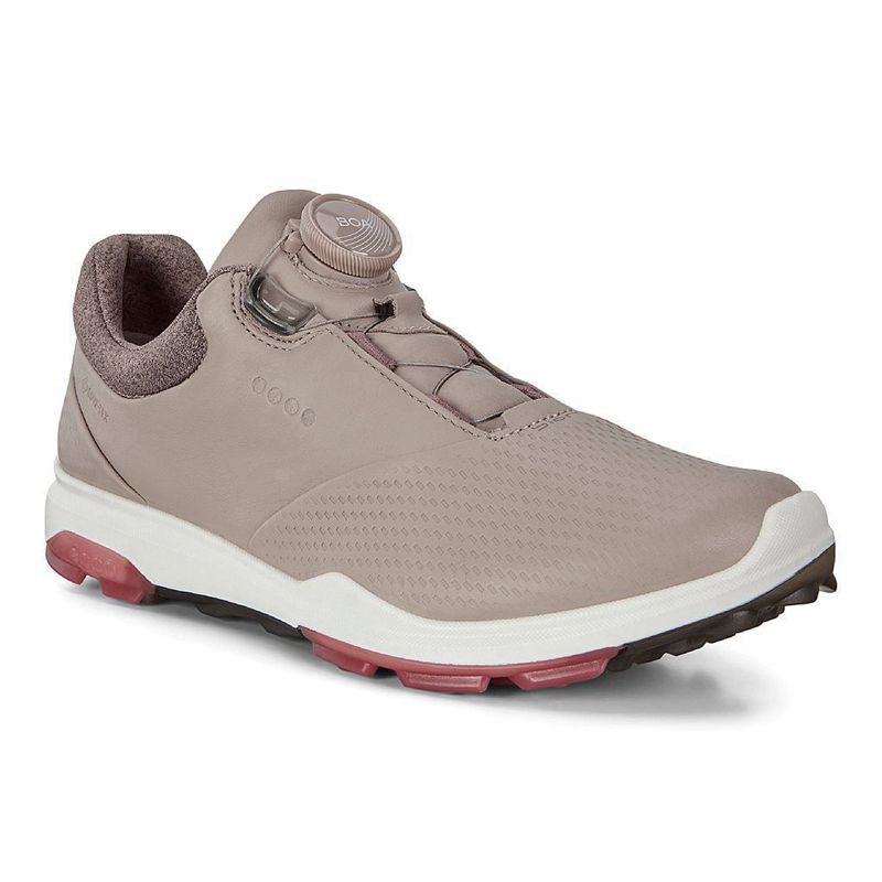 Zapatillas Gore Tex Ecco W Golf Biom Hybrid 3 Para Mujer,Beige,253907-HYQ